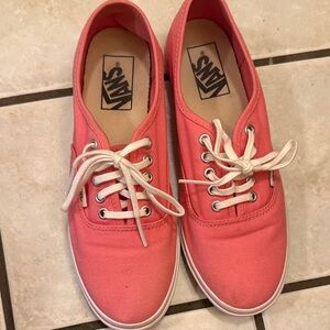 Vans Women's Pink Canvas Sneakers